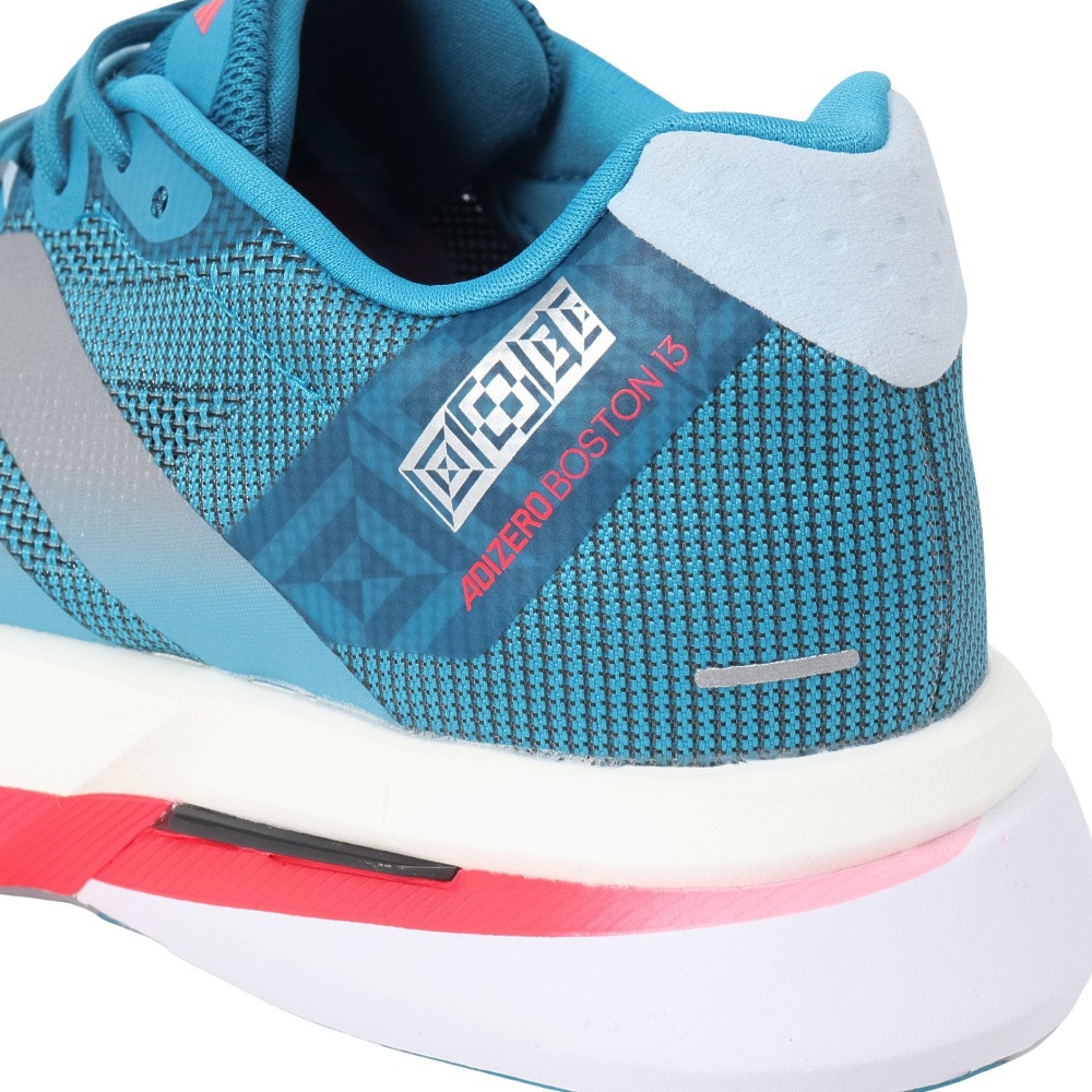 アディダス（adidas）（レディース）ランニングシューズ トレーニングシューズ 部活 アディゼロ ボストン 13 ブルー OPU27-JR4867 スニーカー