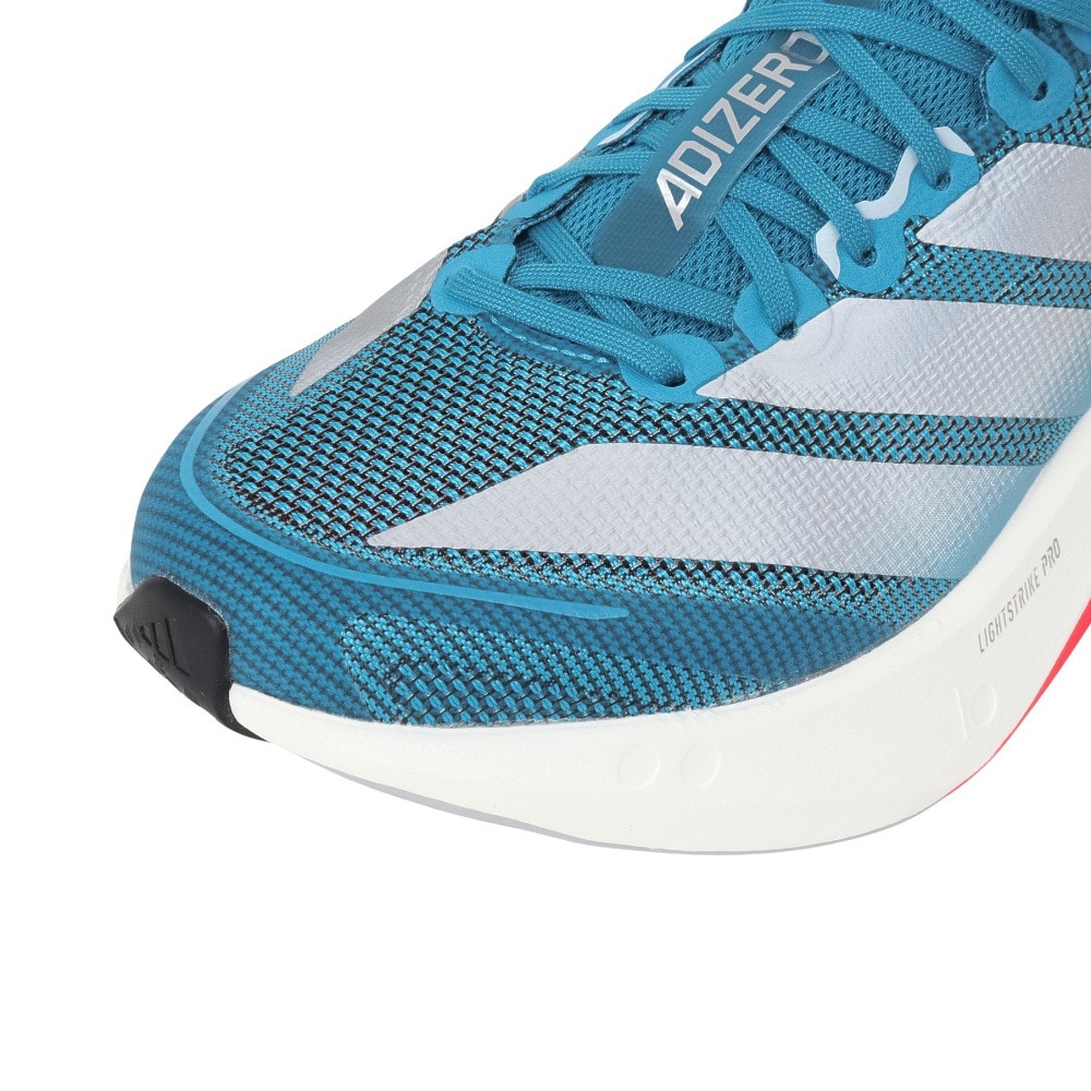 アディダス（adidas）（レディース）ランニングシューズ トレーニングシューズ 部活 アディゼロ ボストン 13 ブルー OPU27-JR4867 スニーカー