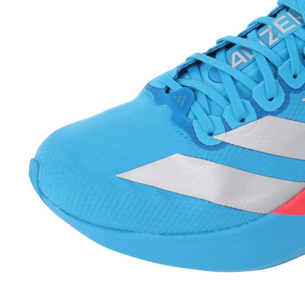 アディダス（adidas）（レディース）ランニングシューズ トレーニングシューズ 部活 アディゼロ エヴォ SL ウーブン ブルー OPU30-JR4729