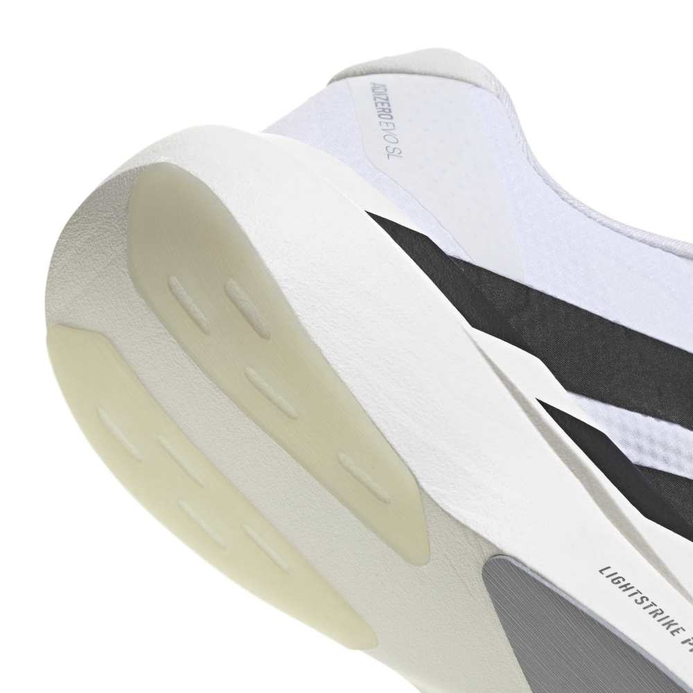 アディダス（adidas）（レディース）ランニングシューズ トレーニングシューズ 部活 アディゼロ エヴォ SL ランニング ホワイト ブラック OPU30-JR4736 