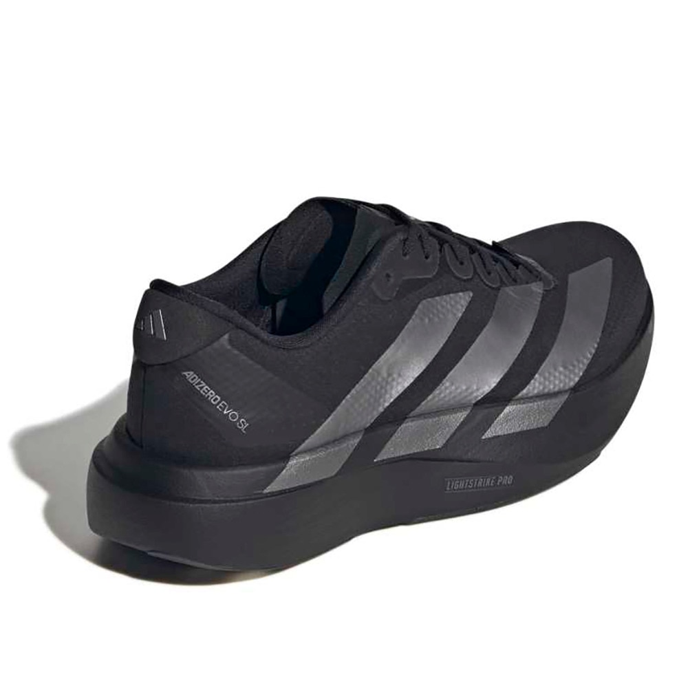 アディダス（adidas）（レディース）ランニングシューズ トレーニングシューズ 部活 アディゼロ エヴォ SL ランニング ブラック OPU30-JR4737