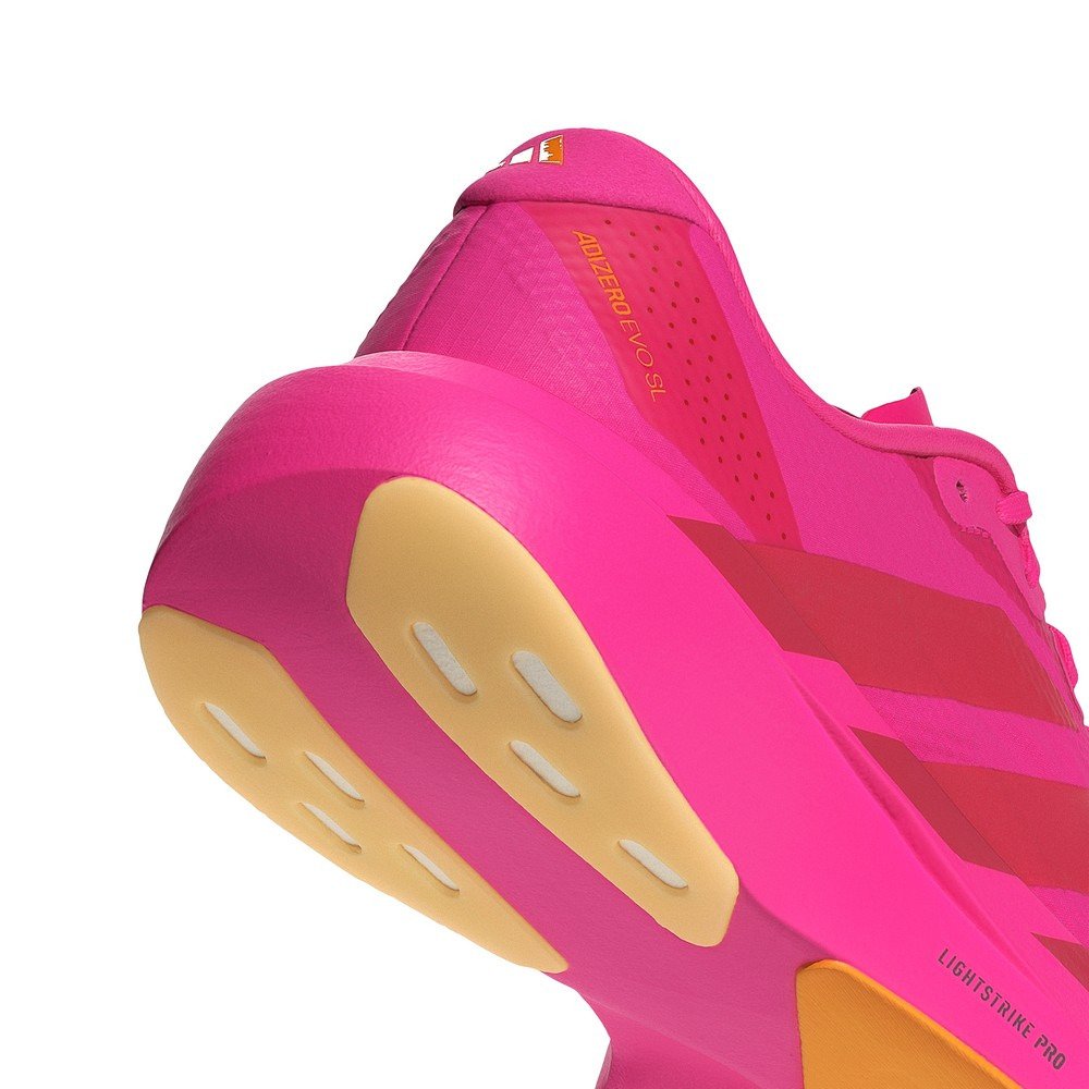 アディダス（adidas）（レディース）ランニングシューズ トレーニングシューズ 部活 アディゼロ EVO SL ウーブン フラッシュピンク OPU30-KI6930 スポーツ シューズ