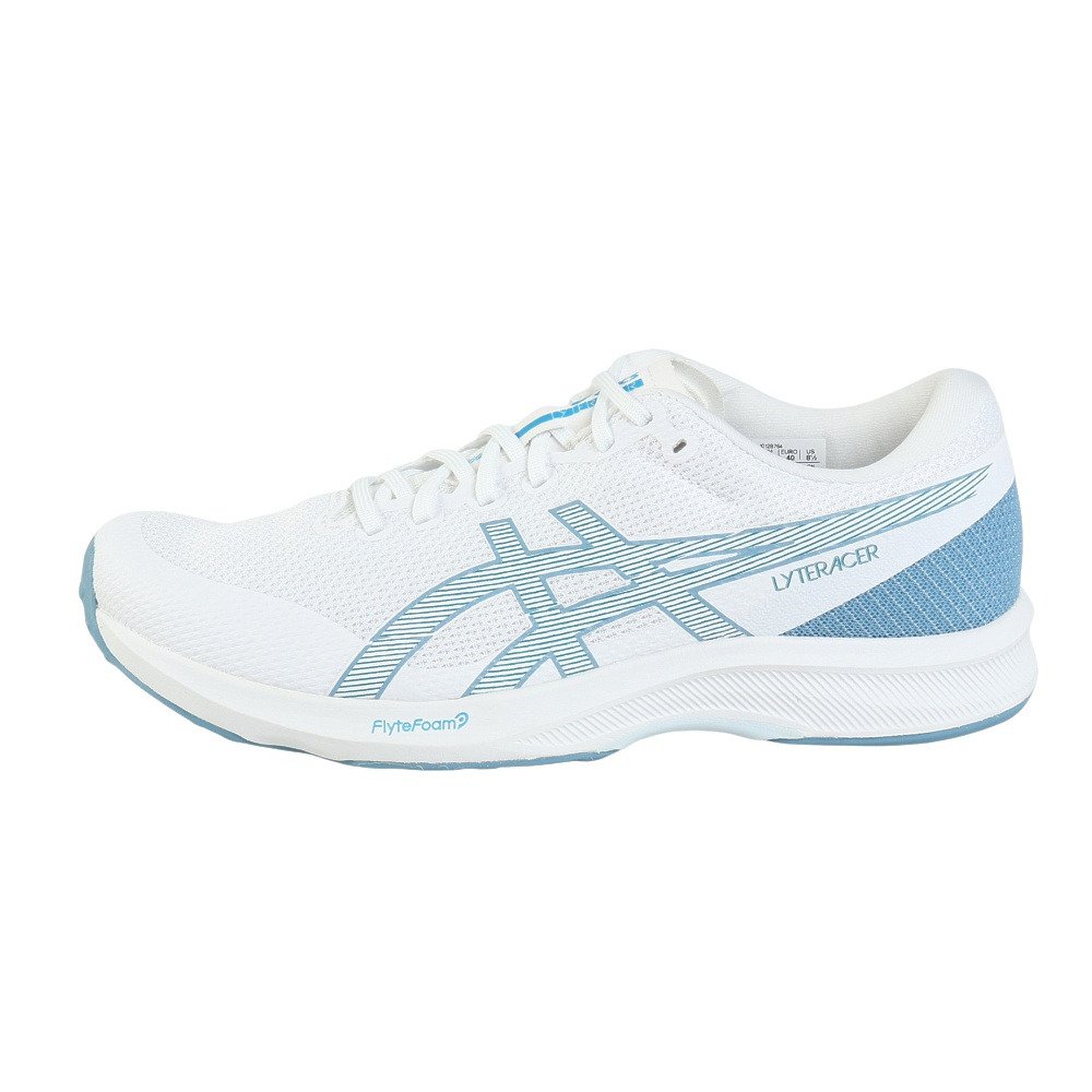 アシックス　ペダラ　パンチングレザースニーカー　ブルー✖️ホワイト　22cm 新品 アシックス（ASICS）（レディース）ランニングシューズ トレーニング