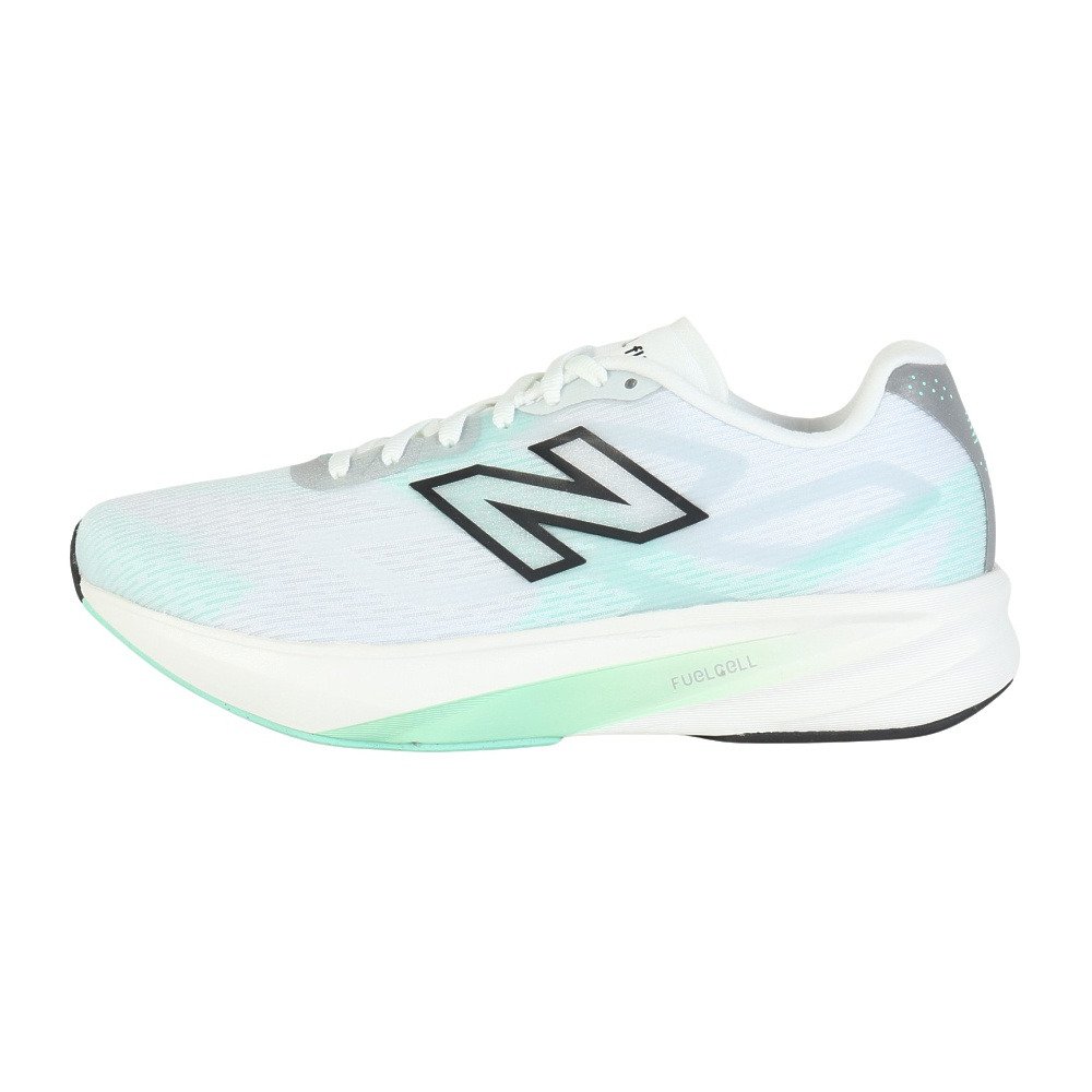ニューバランス（new balance）（レディース）ランニングシューズ トレーニングシューズ 部活 FuelCell Flite-R ホワイア グリーン WFLTR4PU B