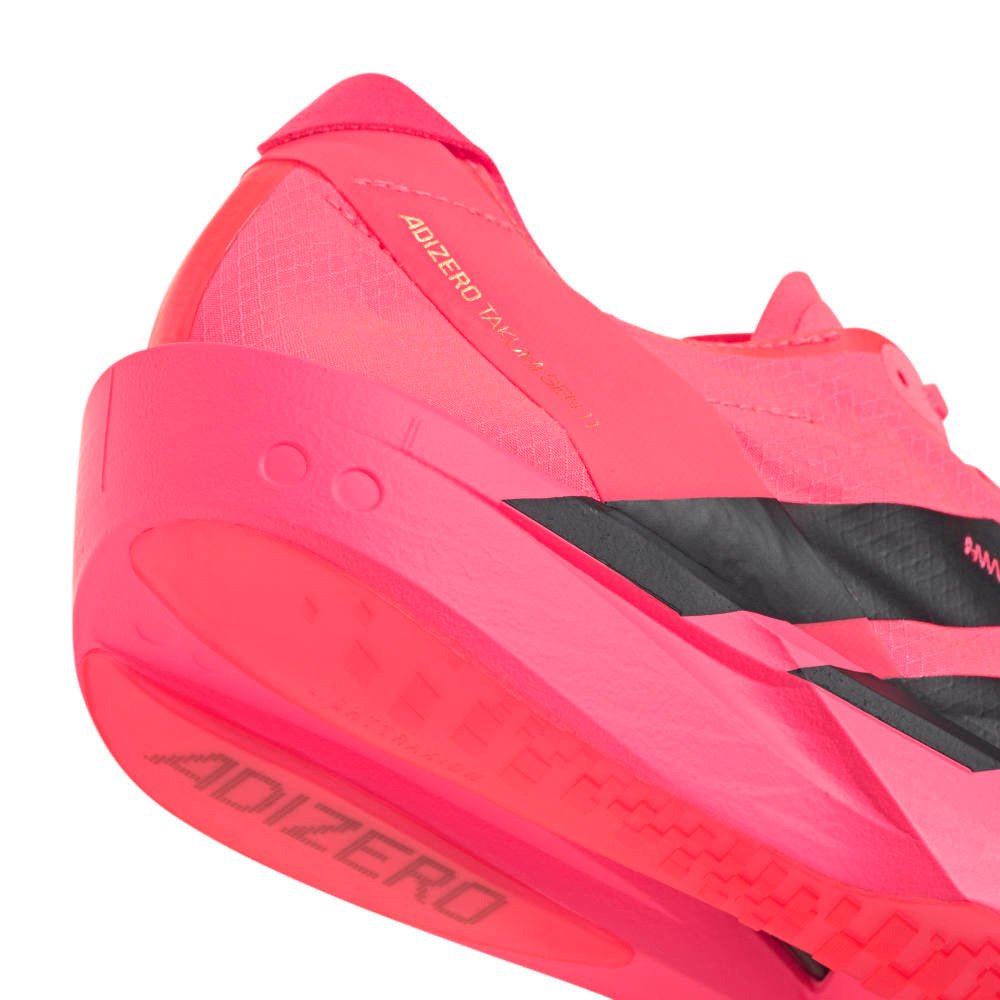 アディダス（adidas）（レディース）ランニングシューズ トレーニングシューズ 部活 アディゼロ タクミ セン 11 ランニング ショックピンク NMQ29-KI5713