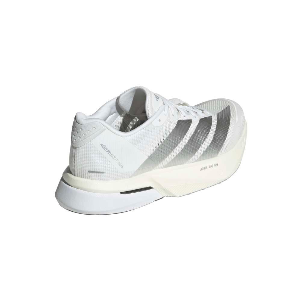 アディダス（adidas）（レディース）ランニングシューズ トレーニングシューズ 部活 アディゼロ ボストン 13 ホワイト シルバー ONE39-JS4948 スポーツ シューズ