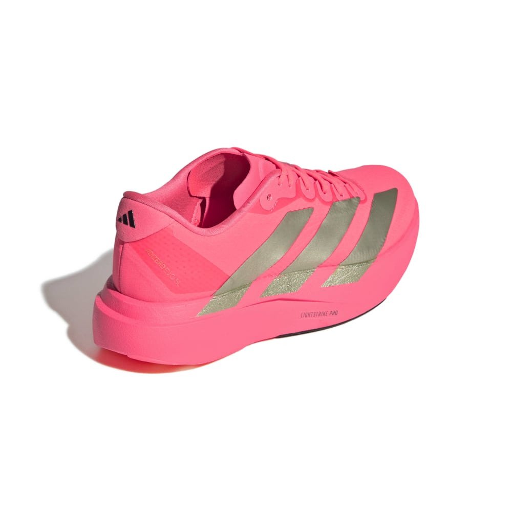 アディダス（adidas）（レディース）ランニングシューズ スポーツシューズ アディゼロ EVO SL ショックピンク OTO51-KJ2548 トレーニングシューズ 部活