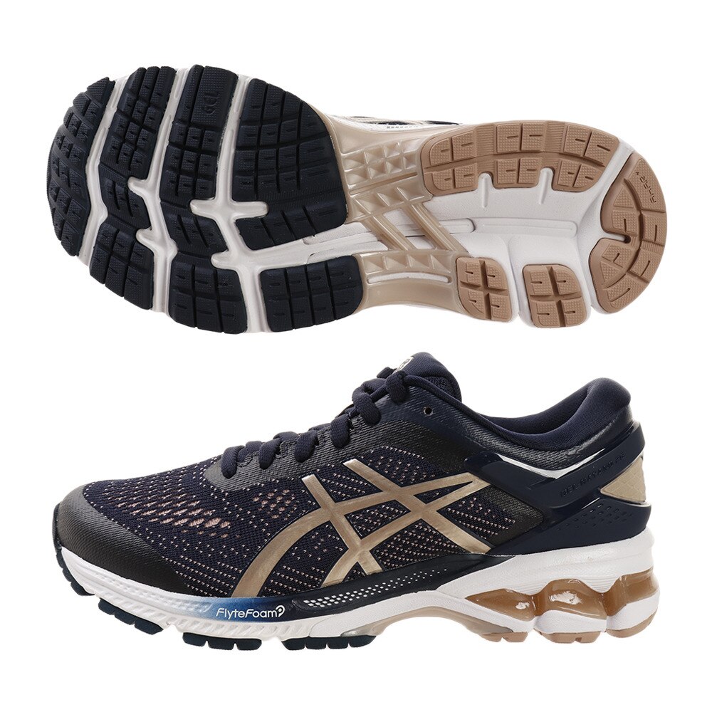 ランニングシューズ レディース ジョギング GEL-KAYANO 26 WIDE 1012A459.400 オンライン価格の大画像