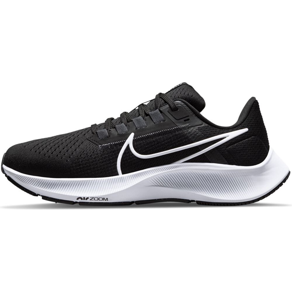 ナイキ（NIKE）（レディース）ランニングシューズ エア ズーム ペガサス 38 ブラック ホワイトCW7358-002 スニーカー ジョギング 軽量 駅伝 部活 マラソン 