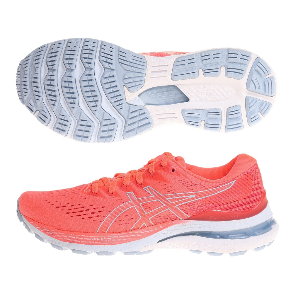 アシックス（ASICS）（レディース）ゲルカヤノ GEL-KAYANO 28 フラッシュピンク 1012B047 700 ランニングシューズ ジョギングシューズ トレーニング 陸上