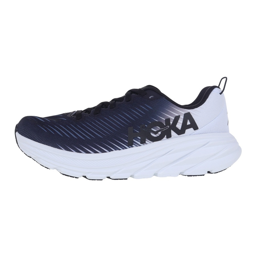 ホカ（HOKA）（レディース）ランニングシューズ リンコン 3 ブラック ホワイト 1119396-BWHT スニーカー ジョギング ウォーキング 軽量