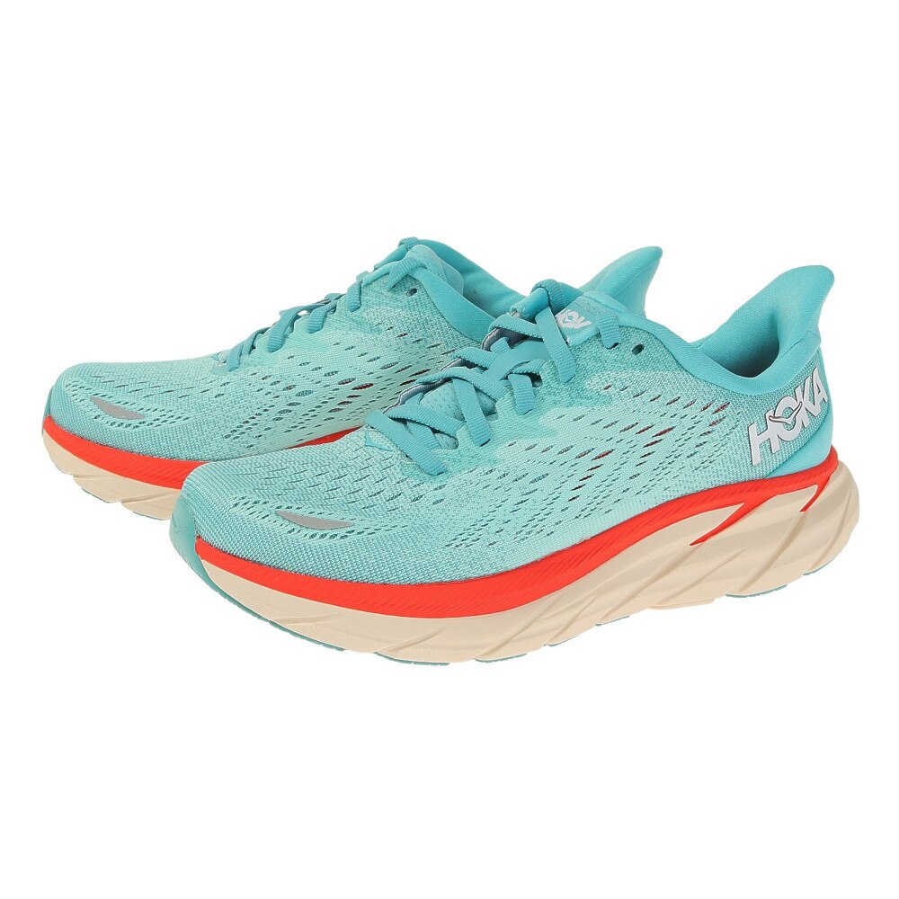 ホカ（HOKA）（レディース）ランニングシューズ クリフトン8 ワイド CLIFTON 8 WIDE 1121375-AEBL ジョギングシューズ