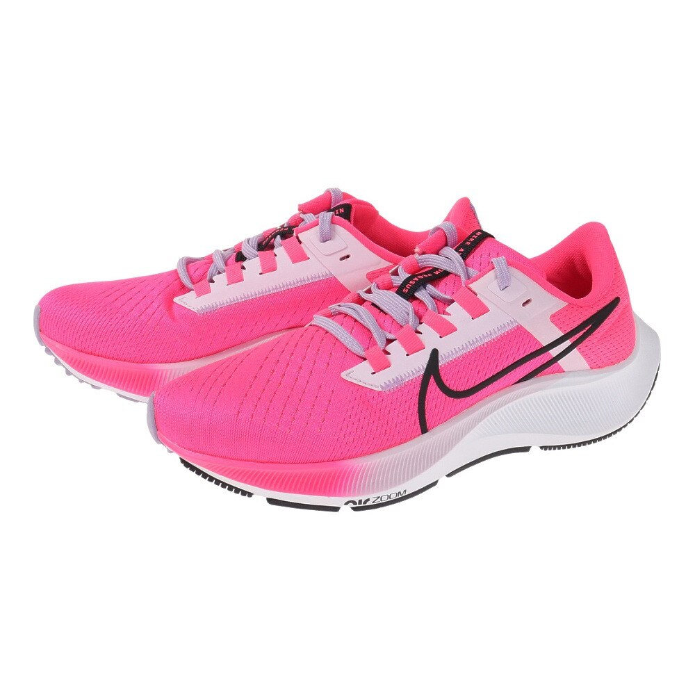 ナイキ（NIKE）（レディース）エアズーム ペガサス 38 ピンク ホワイト DM7721-639 ランニングシューズ ジョギング スポーツ  スニーカー トレーニング 運動靴