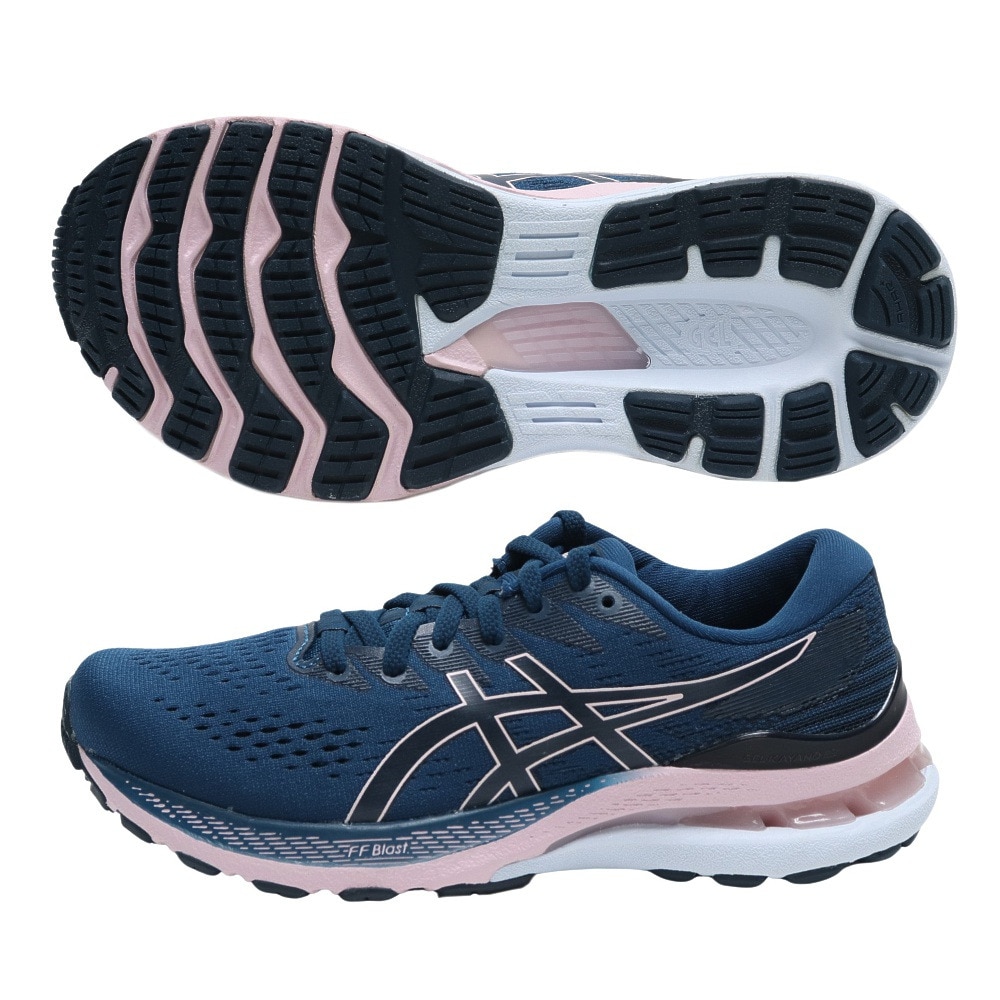 アシックス アシックス Asics レディース ランニングシューズ ジョギングシューズ Gel Kayano 28 1012b046 402 ワイド 幅広 スポーツ用品はスーパースポーツゼビオ