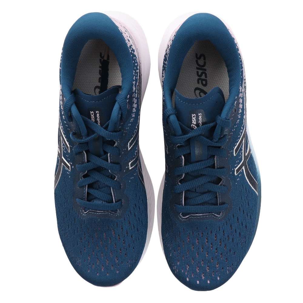 アシックス（ASICS）（レディース）ランニングシューズ エボライド 3 ブルー 1012B184.400 スニーカー トレーニング ジョギング 軽量 駅伝 部活 マラソン 