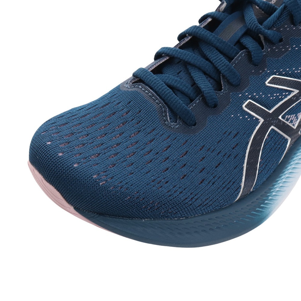 アシックス（ASICS）（レディース）ランニングシューズ エボライド 3 ブルー 1012B184.400 スニーカー トレーニング ジョギング 軽量 駅伝 部活 マラソン 