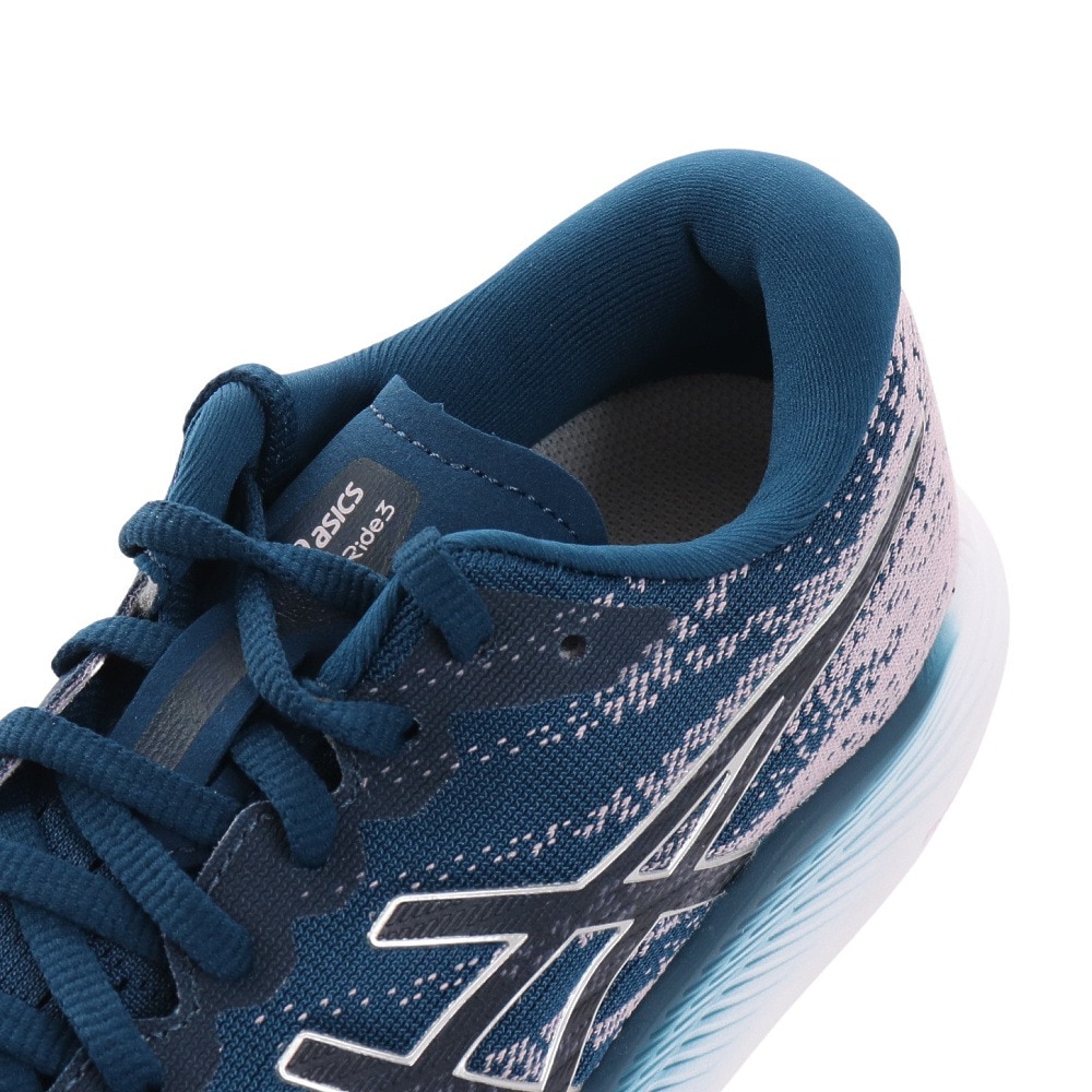 アシックス（ASICS）（レディース）ランニングシューズ エボライド 3 ブルー 1012B184.400 スニーカー トレーニング ジョギング 軽量 駅伝 部活 マラソン 