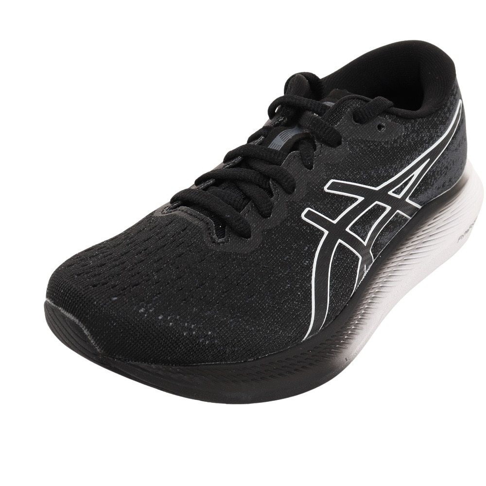 アシックス（ASICS）（レディース）ランニングシューズ エボライド 3 ワイド ブラック ホワイト 1012B185.001 スニーカー ジョギング 幅広 駅伝 部活 マラソン