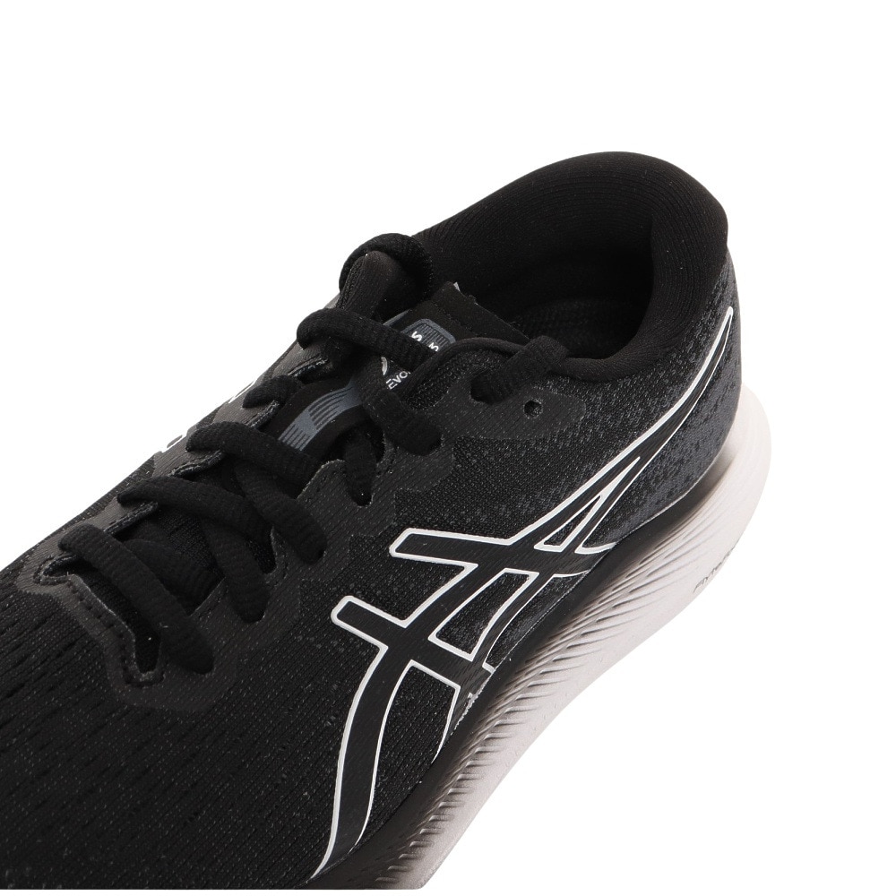 アシックス（ASICS）（レディース）ランニングシューズ エボライド 3 ワイド ブラック ホワイト 1012B185.001 スニーカー ジョギング 幅広 駅伝 部活 マラソン