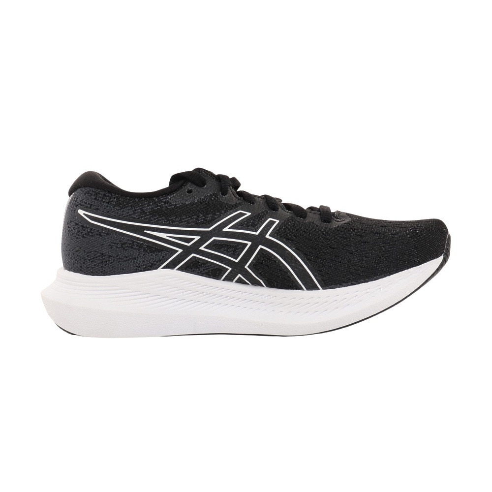 アシックス（ASICS）（レディース）ランニングシューズ エボライド 3 ワイド ブラック ホワイト 1012B185.001 スニーカー ジョギング 幅広 駅伝 部活 マラソン