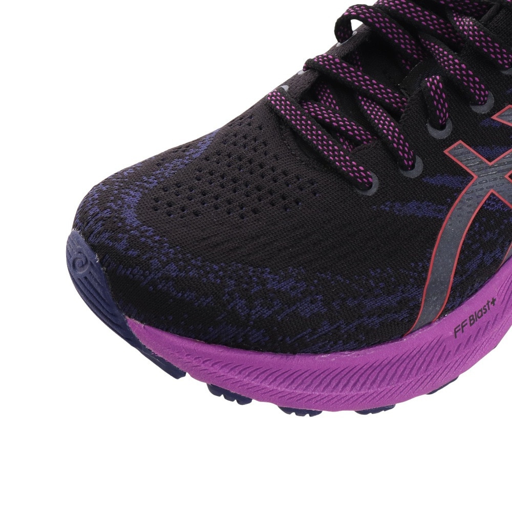 アシックス（ASICS）（レディース）ランニングシューズ ゲルカヤノ 29 GEL-KAYANO29 ブラック パープル 1012B272.003 スニーカー 厚底 プレート 軽量 ジョグ