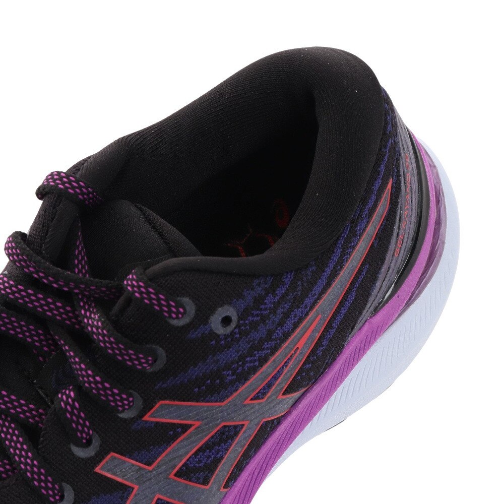 アシックス（ASICS）（レディース）ランニングシューズ ゲルカヤノ 29 GEL-KAYANO29 ブラック パープル 1012B272.003 スニーカー 厚底 プレート 軽量 ジョグ