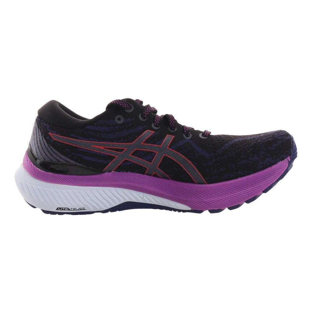 アシックス（ASICS）（レディース）ランニングシューズ ゲルカヤノ 29 GEL-KAYANO29 ブラック パープル 1012B272.003 スニーカー 厚底 プレート 軽量 ジョグ