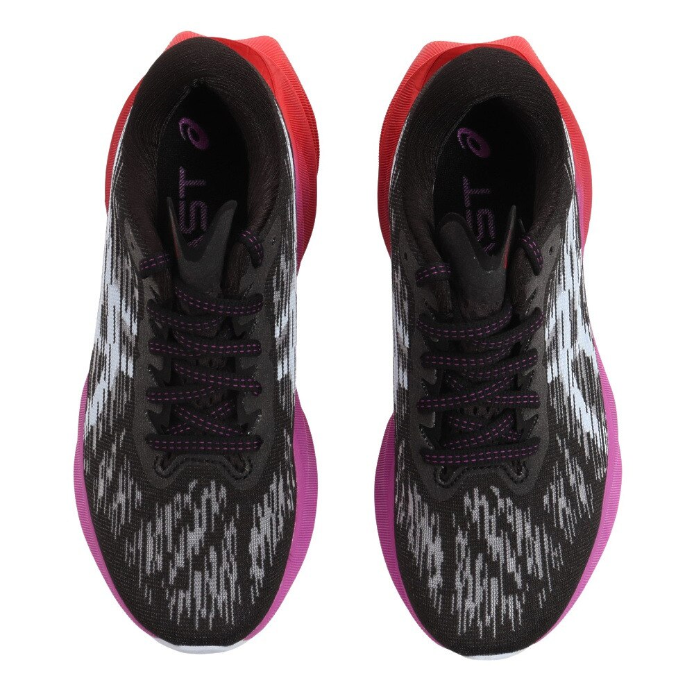 アシックス アシックス Asics レディース ランニングシューズ レディース 黒 ノバブラスト Novablast 3 ブラックパープル 1012b2 002 スニーカー スポーツ用品はスーパースポーツゼビオ