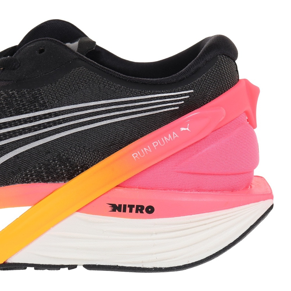 プーマ（PUMA）（レディース）ランニングシューズ ラン ダブルエックス ニトロ RUN XX NITRO ブラック 37617111 スニーカー 厚底 ジョギング トレーニング 