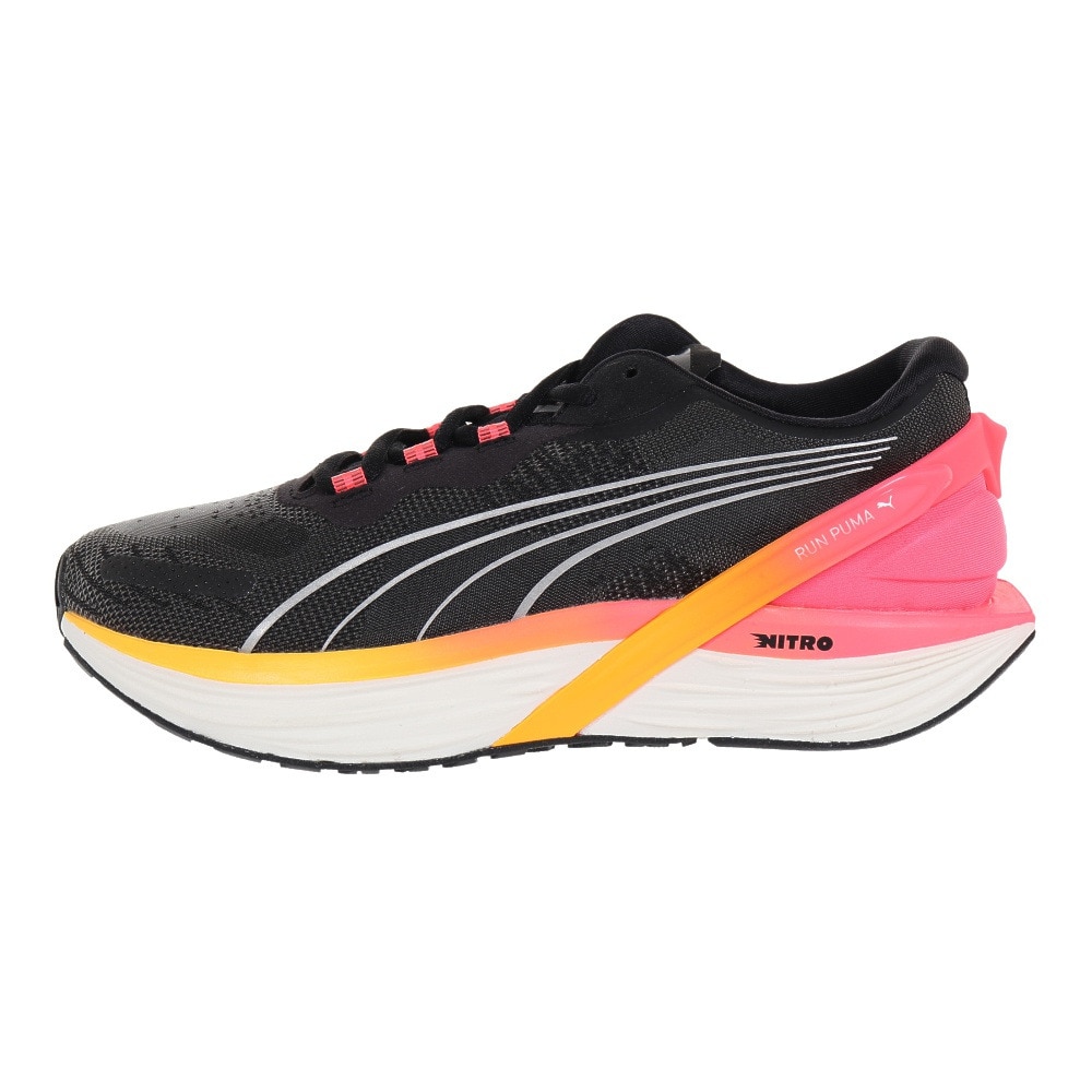 プーマ（PUMA）（レディース）ランニングシューズ ラン ダブルエックス ニトロ RUN XX NITRO ブラック 37617111 スニーカー 厚底 ジョギング トレーニング 