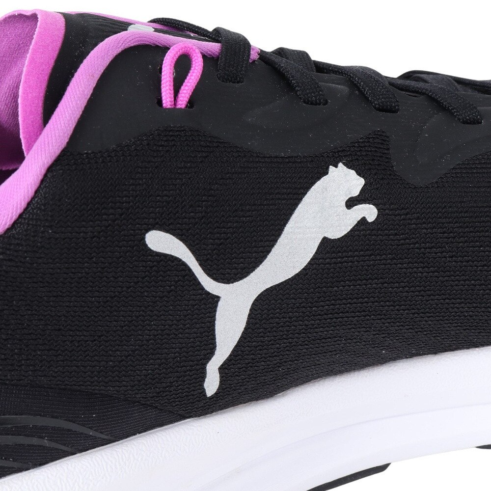 プーマ（PUMA）（レディース）ランニングシューズ レディース 黒 エレクトリファイ ニトロ 2 ブラックパープル 37689802 スニーカー ★★★