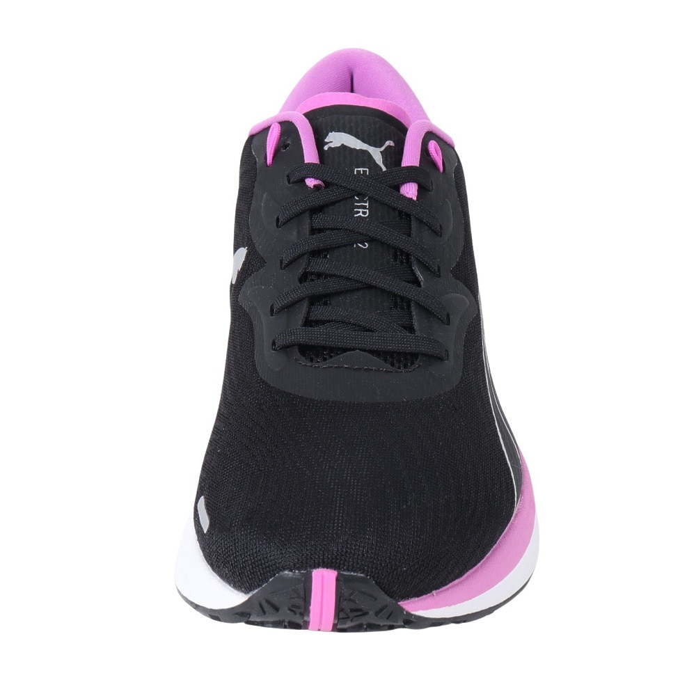 プーマ（PUMA）（レディース）ランニングシューズ レディース 黒 エレクトリファイ ニトロ 2 ブラックパープル 37689802 スニーカー 