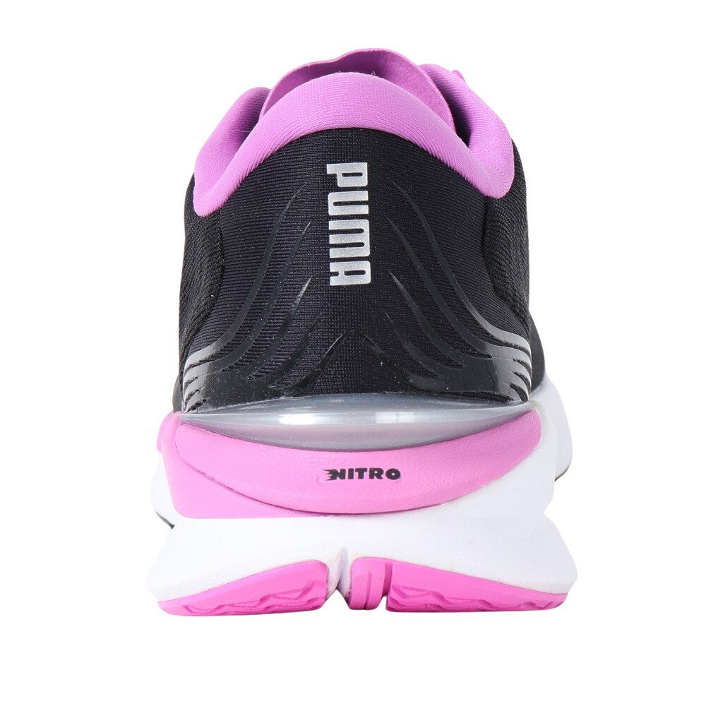 プーマ（PUMA）（レディース）ランニングシューズ レディース 黒 エレクトリファイ ニトロ 2 ブラックパープル 37689802 スニーカー 