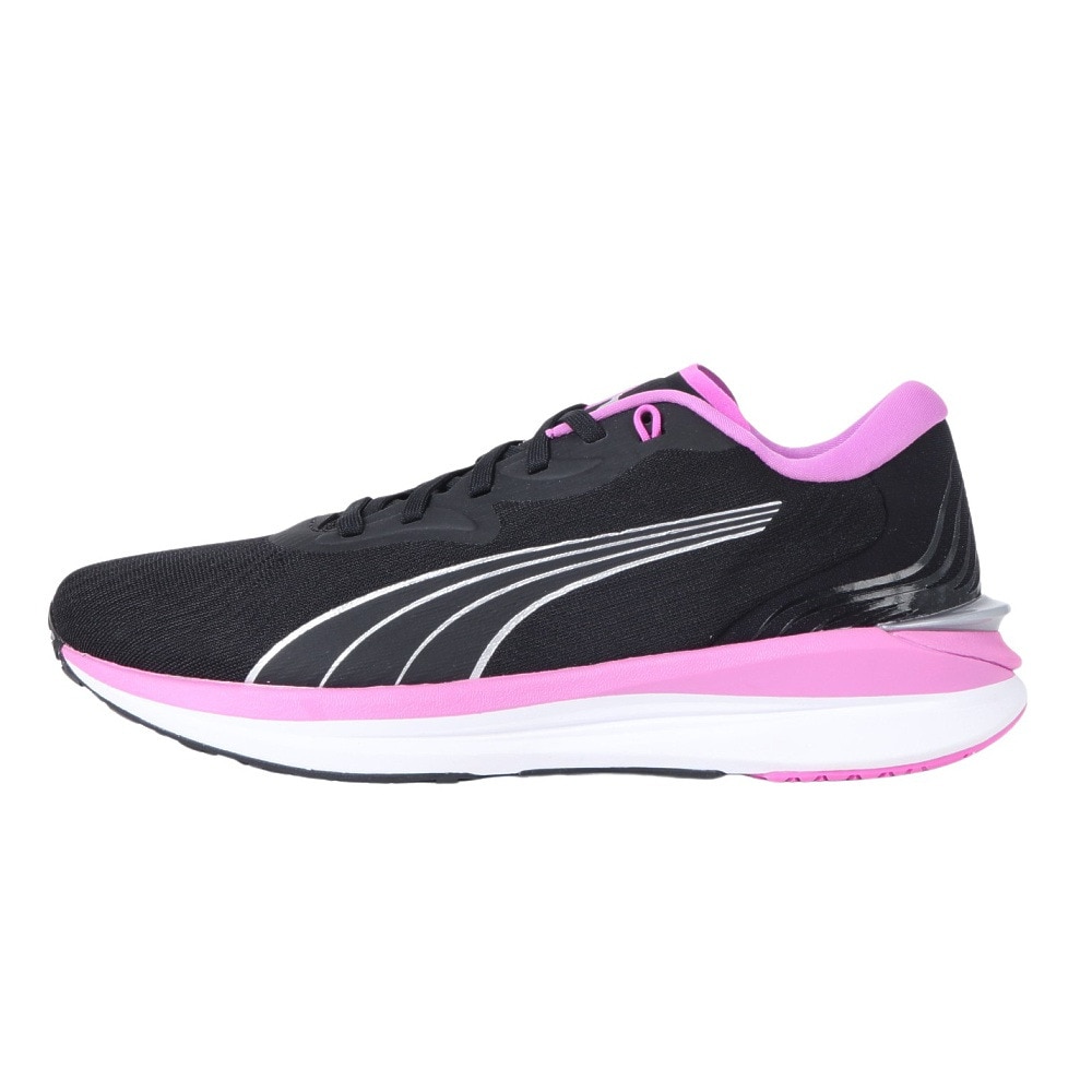プーマ（PUMA）（レディース）ランニングシューズ レディース 黒 エレクトリファイ ニトロ 2 ブラックパープル 37689802 スニーカー 