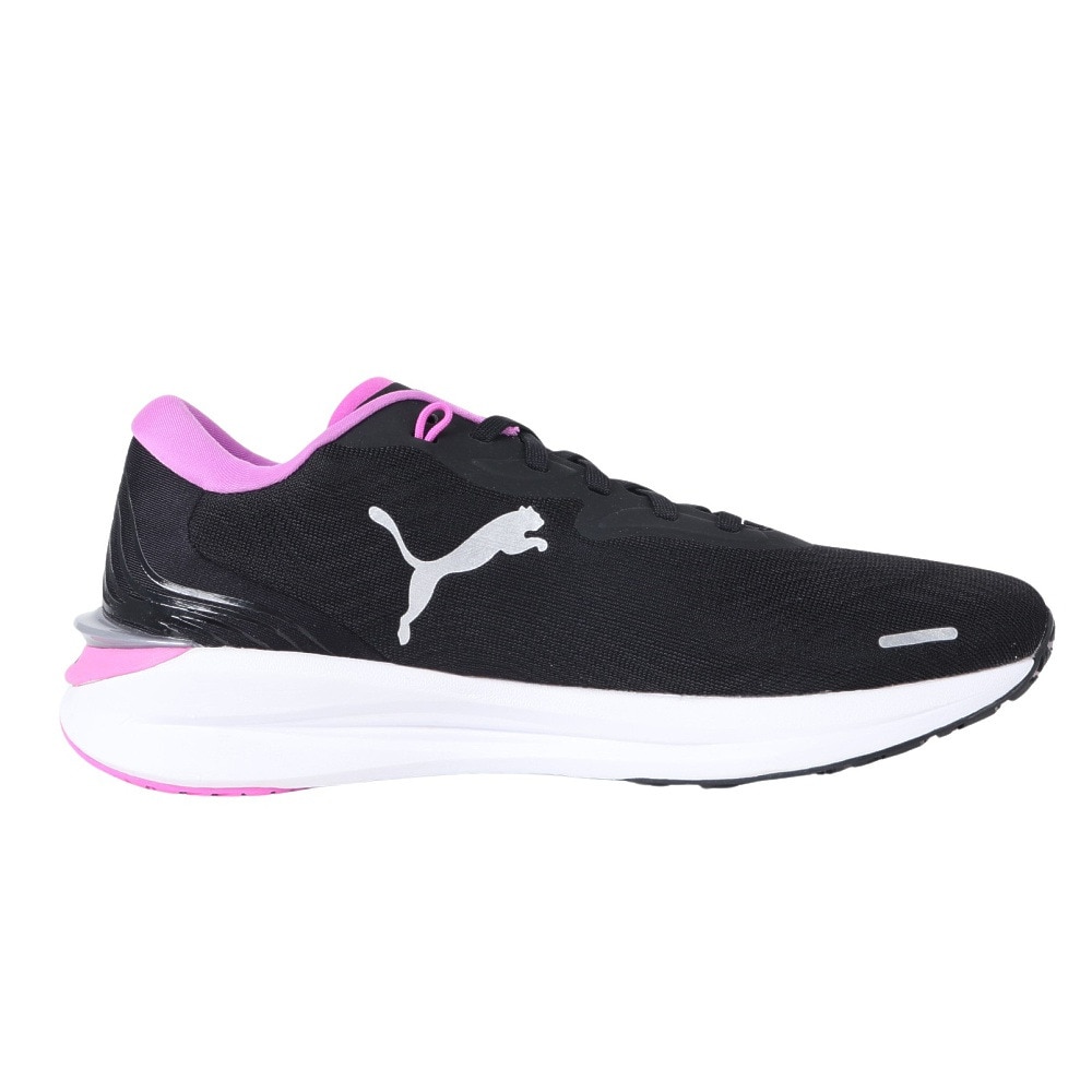 プーマ（PUMA）（レディース）ランニングシューズ レディース 黒 エレクトリファイ ニトロ 2 ブラックパープル 37689802 スニーカー 