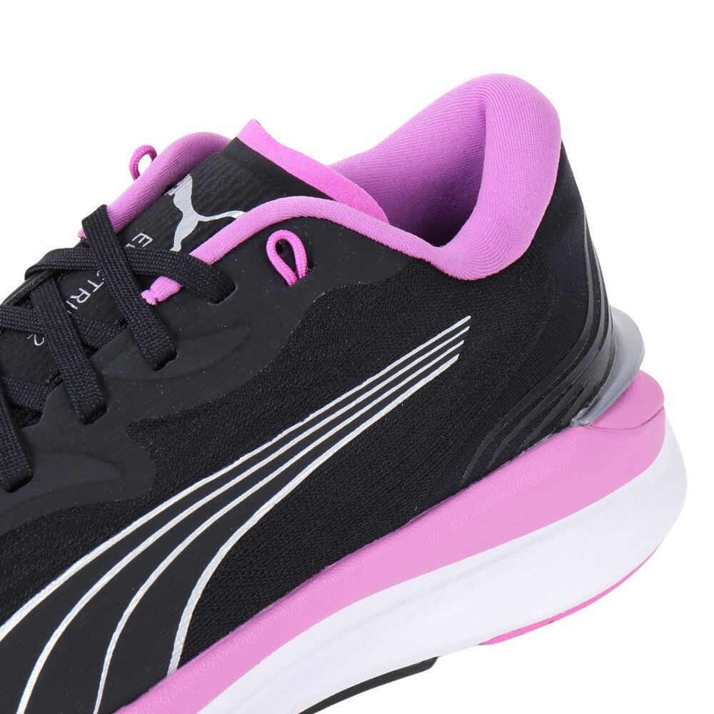 プーマ（PUMA）（レディース）ランニングシューズ レディース 黒 エレクトリファイ ニトロ 2 ブラックパープル 37689802 スニーカー 