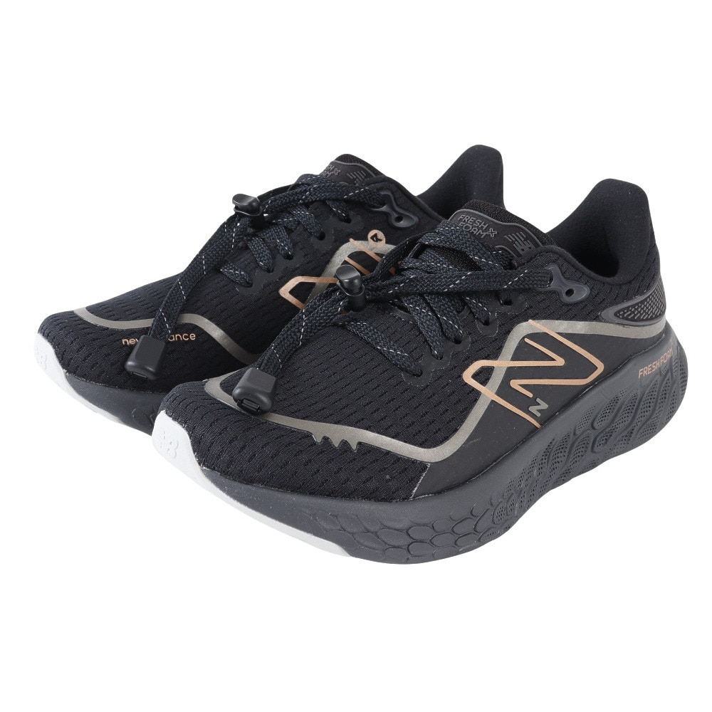 ニューバランス（new balance）（レディース）ランニングシューズ レディース W1080V12D フレッシュフォーム Fresh Foam X 1080 ブラック スニーカー