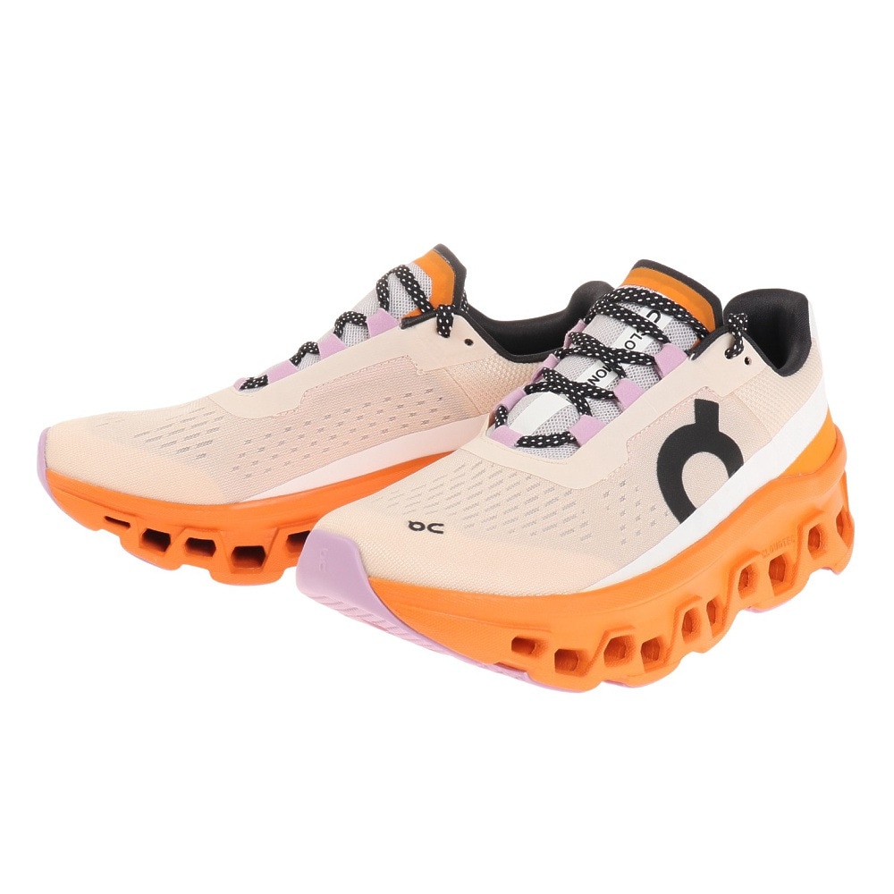 オン（On）（レディース）ランニングシューズ クラウドモンスター Cloudmonster オレンジ 61.98652 W スニーカー 軽量 レーストレーニング ジョギング ロード