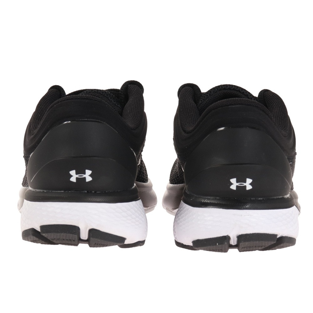 アンダーアーマー（UNDER ARMOUR）（レディース）ランニングシューズ 黒 3024913 001 チャージドエスケープ3 ビッグロゴ ブラックスニーカー