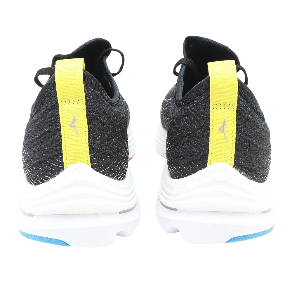 ミズノ（MIZUNO）（レディース）ランニングシューズ レディース 黒 ウエーブエアロ20+R ブラック ホワイト J1GB223771 スニーカー