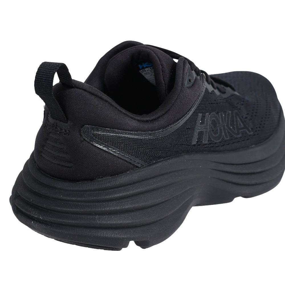 ホカ（HOKA）（レディース）ランニングシューズ BONDI 8 Wide ボンダイ8 ワイド ブラック 1127954-BBLC スニーカー トレーニング ジョギング