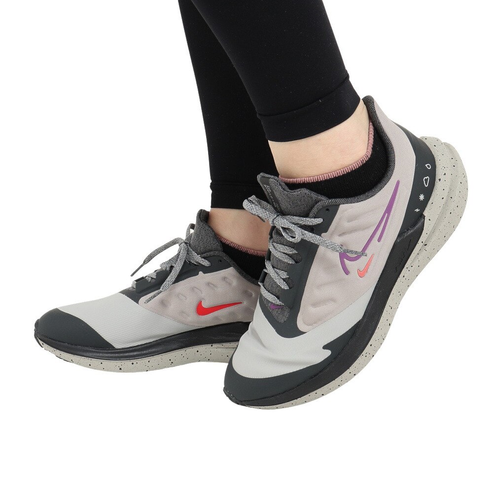 ナイキ ナイキ Nike レディース ランニングシューズ レディース 黒 エア ウィンフロー 9 シールド ブラック Dm1104 002 スニーカー ジョギングシューズ スポーツ用品はスーパースポーツゼビオ