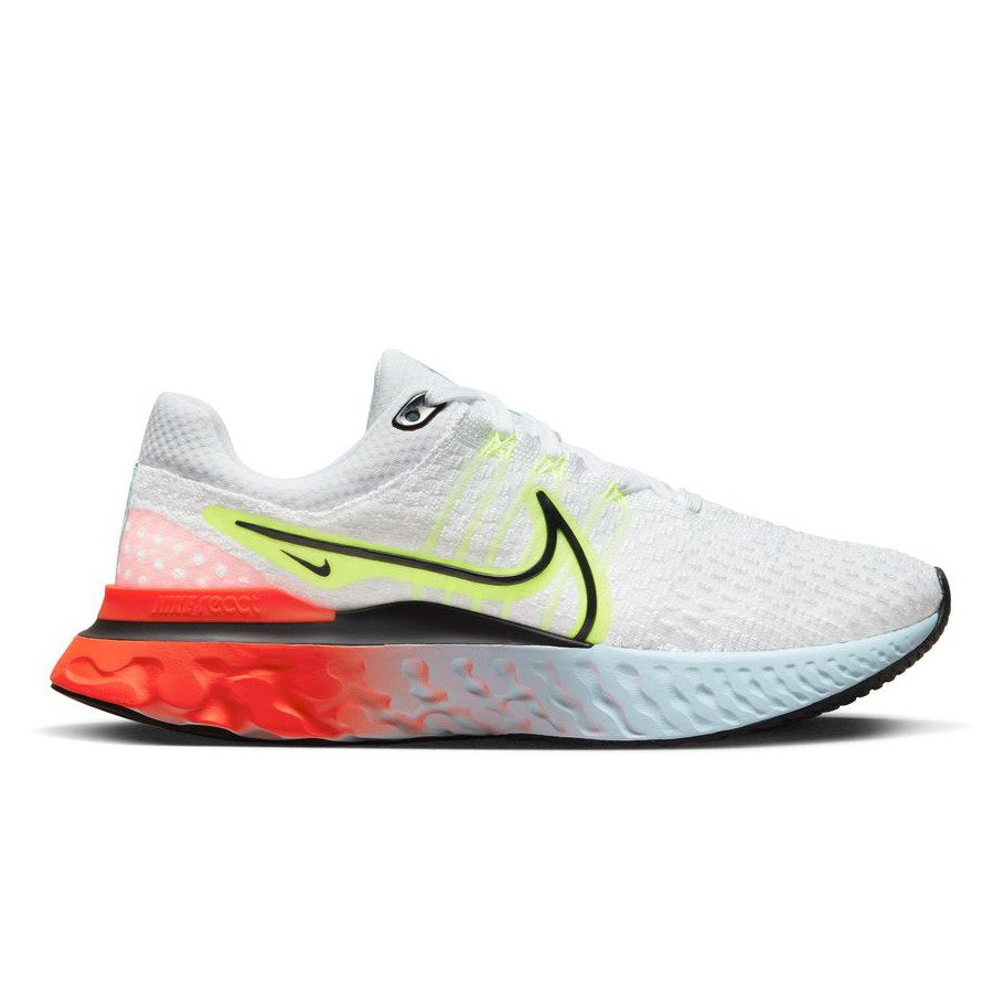 ナイキ ナイキ Nike レディース ランニングシューズ レディース 白 リアクト インフィニティ ラン フライニット ホワイト Dx3351 100 スニーカー ジョギング スポーツ用品はスーパースポーツゼビオ