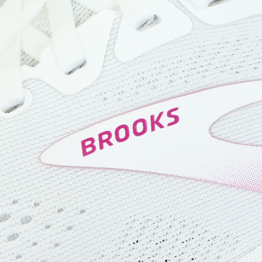 ブルックス（BROOKS）（レディース）ランニングシューズ ゴースト15 ホワイト BRW3802 W スニーカー ジョギング トレーニング 軽量 クッション性