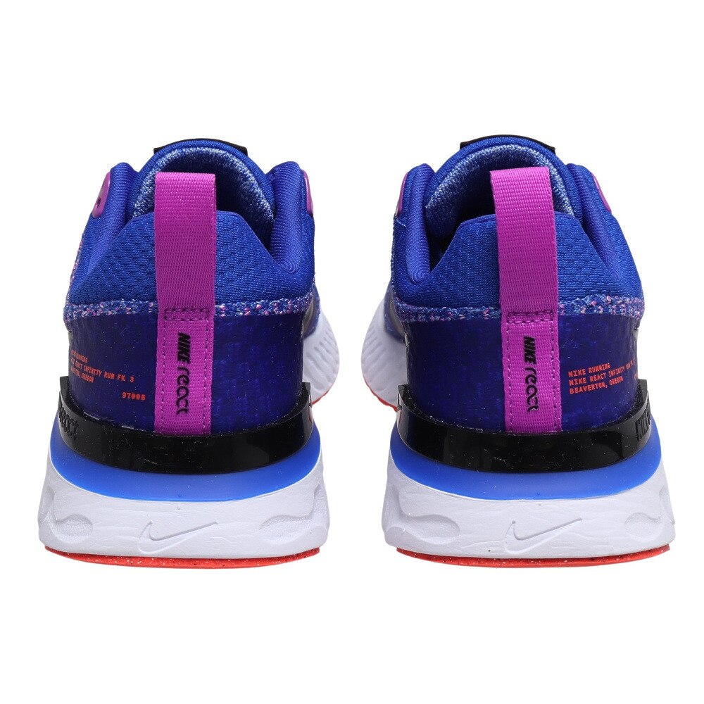 ナイキ（NIKE）（レディース）ランニングシューズ リアクト インフィニティ ラン 3 ネイビー DZ3016-400 スニーカー フライニット トレーニング ジョギング 