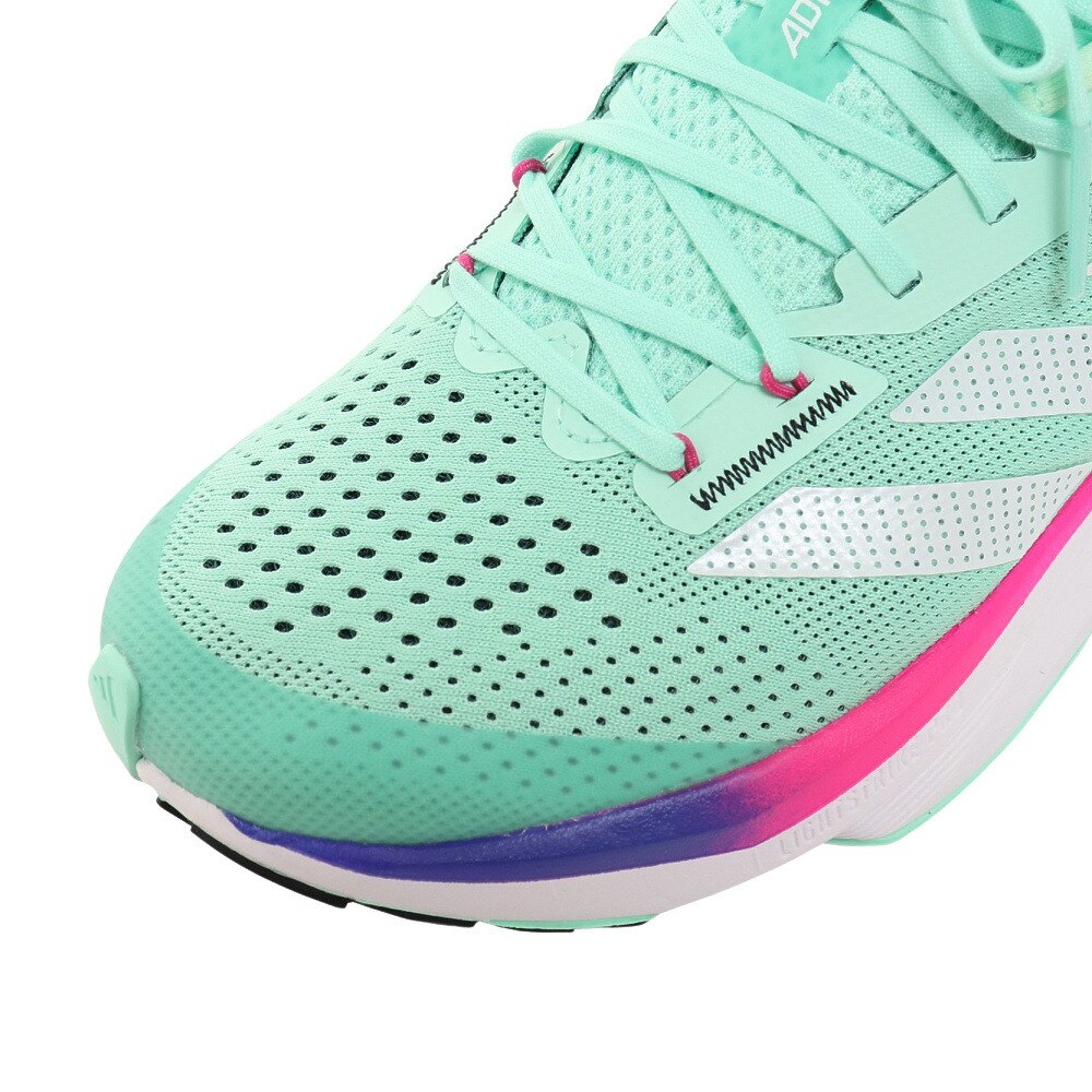 アディダス（adidas）（レディース）ランニングシューズ ジョギングシューズ 緑 レディース アディゼロ SL W GV9090 部活