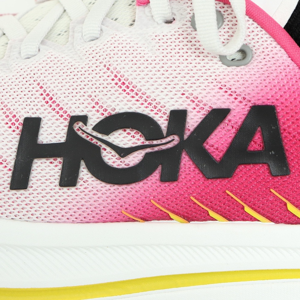ホカ（HOKA）（レディース）ランニングシューズ ボンダイ X ピンク ホワイト 1113513-BDBPY スニーカー トレーニング ジョグ クッション 軽量