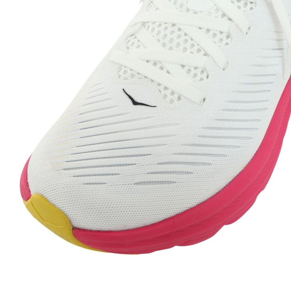 ホカ（HOKA）（レディース）ランニングシューズ リンコン3 レギュラー ホワイト ピンク 1119396-BDBE スニーカー トレーニング ジョグ クッション 軽量