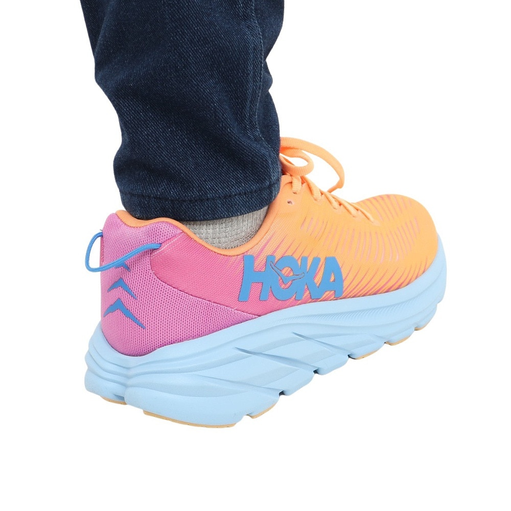 ホカ（HOKA）（レディース）ランニングシューズ リンコン 3 レギュラー オレンジ ピンク 1119396-MOCY スニーカー ジョギング ウォーキング 軽量