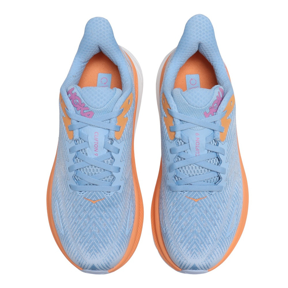 ホカ（HOKA）（レディース）ランニングシューズ Clifton 9 クリフトン9 レギュラー ライトブルー 1127896-ABIW スニーカー トレーニング ジョギング